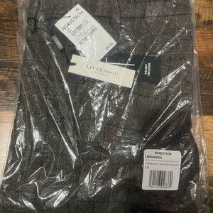 Liverpool Black Windowpane Trousers